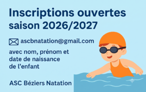 📬 Inscriptions ouvertes pour la saison 2026 / 2027 !