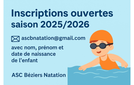📬 Inscriptions ouvertes pour la saison 2025 / 2026 !